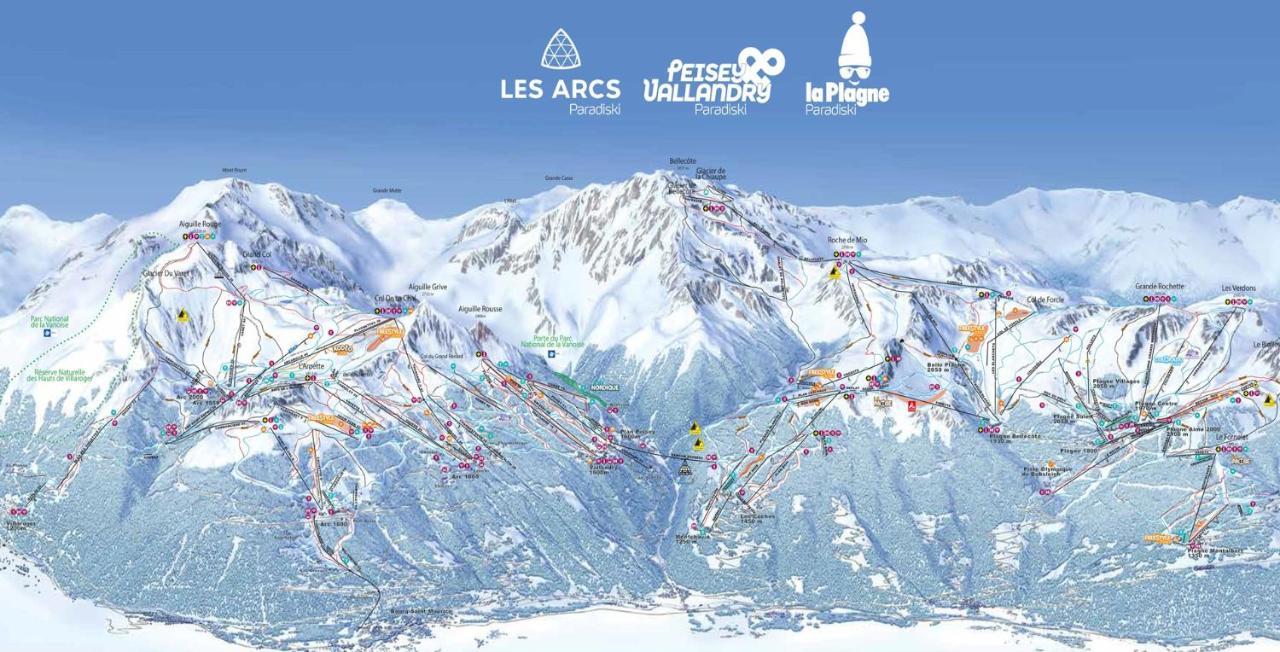 Arc 1950, Ambiance Chalet Luxe 5/7Pers Dans Residence 5* Skis Aux Pieds Avec Spa Les Arcs  Екстер'єр фото